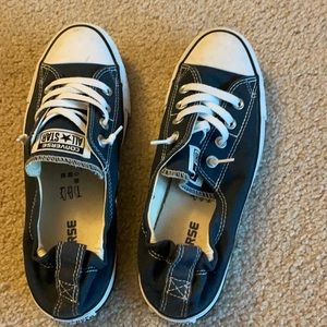 Women’s converse shoes - never worn. Navy/white.